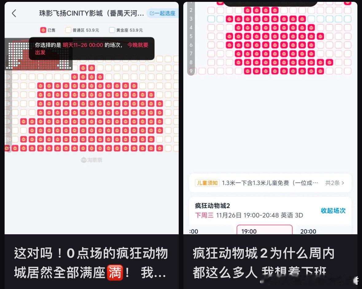 疯狂动物城真是实打实大ip，大家不睡觉都去看
