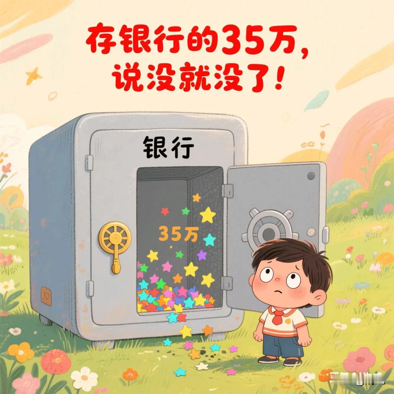你敢信？存银行的35万，说没就没了！江苏老哥康某傻了眼。这笔钱是给儿子