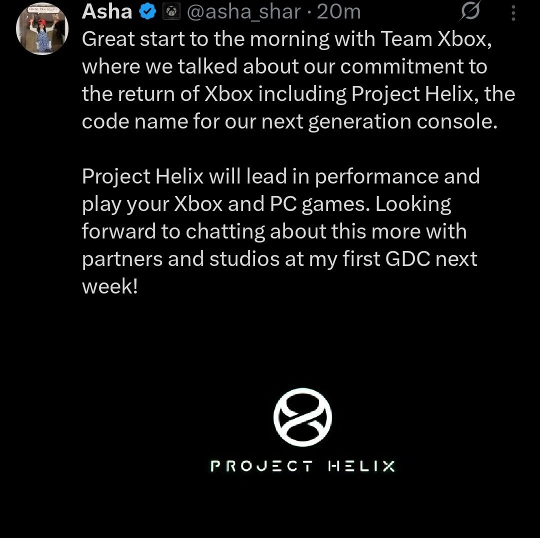 下一代Xbox主机ProjectHelix正式公开！北京时间3月6日凌晨，