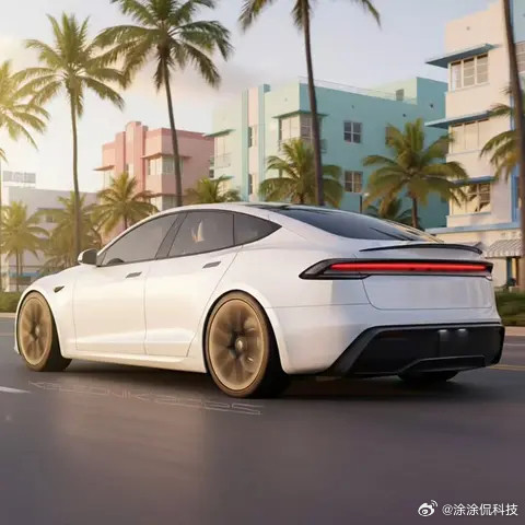 新款特斯拉ModelS应该就长这样，渲染图做的还是蛮详细的。最大的改变在于前后