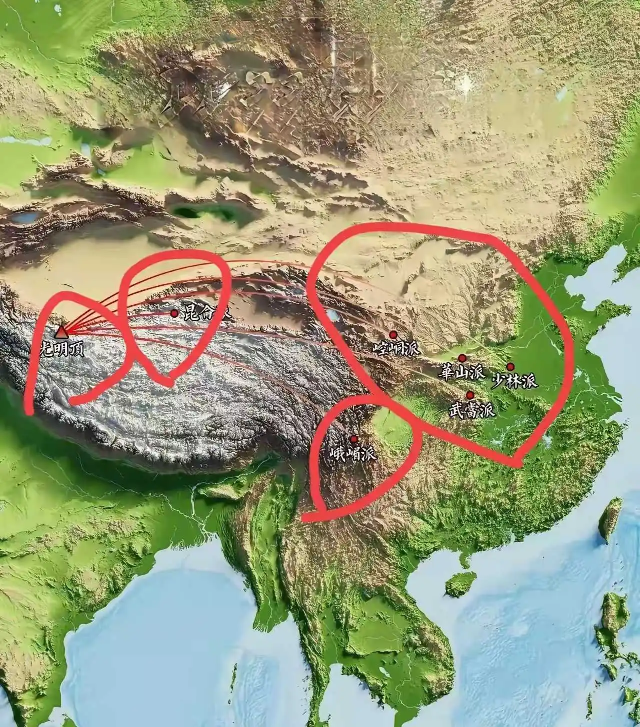 六大门派是有多闲，才会不远万里围攻光明顶？