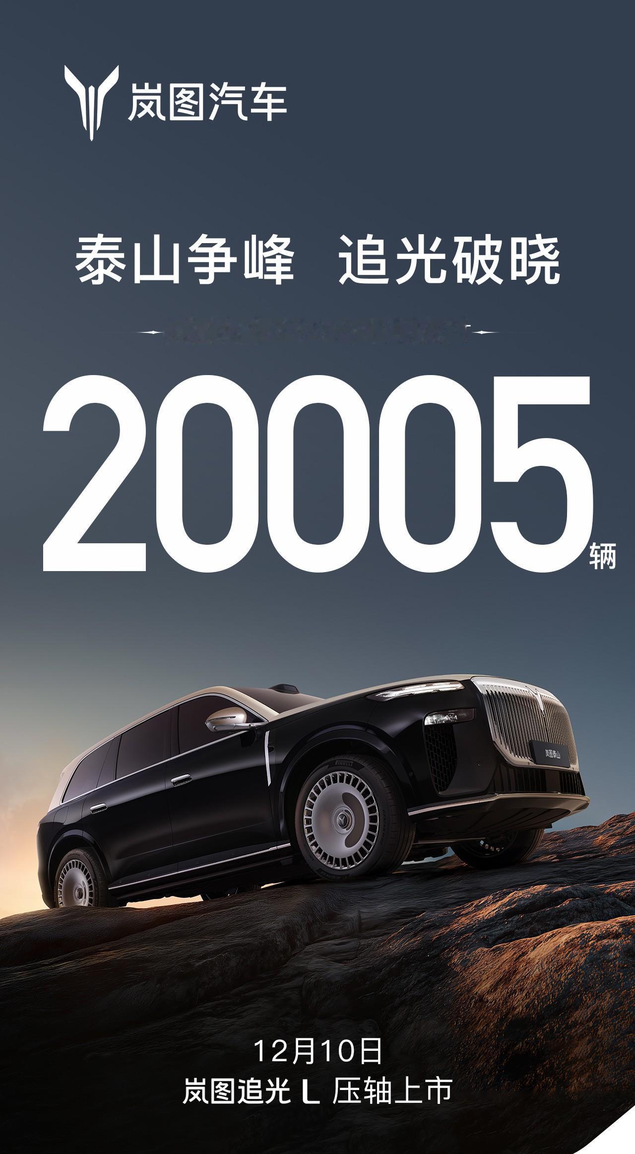 岚图11月达成20005台！最近几个月岚图跑的有点儿快！去年整个一季度交付也才