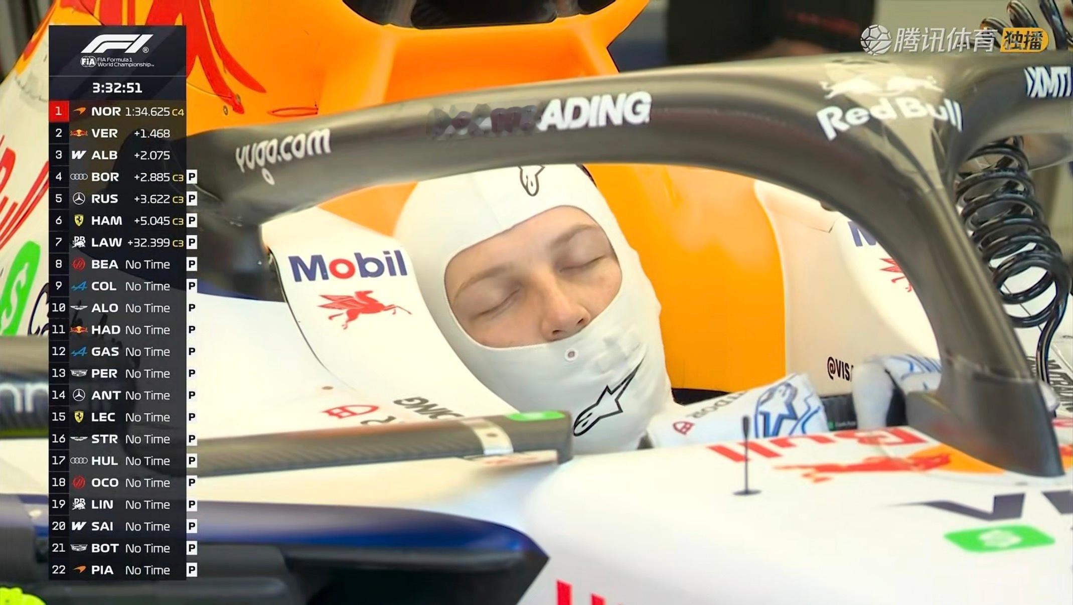 劳森：先眯会儿💤F12026F1季前测试