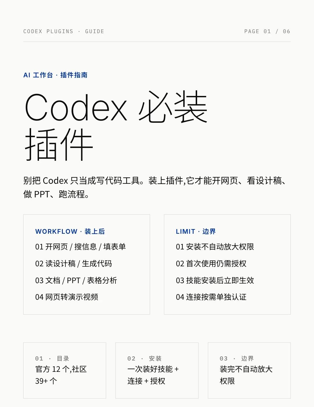 Codex别只写代码，这8个插件先装很多人装完Codex就只让它写代