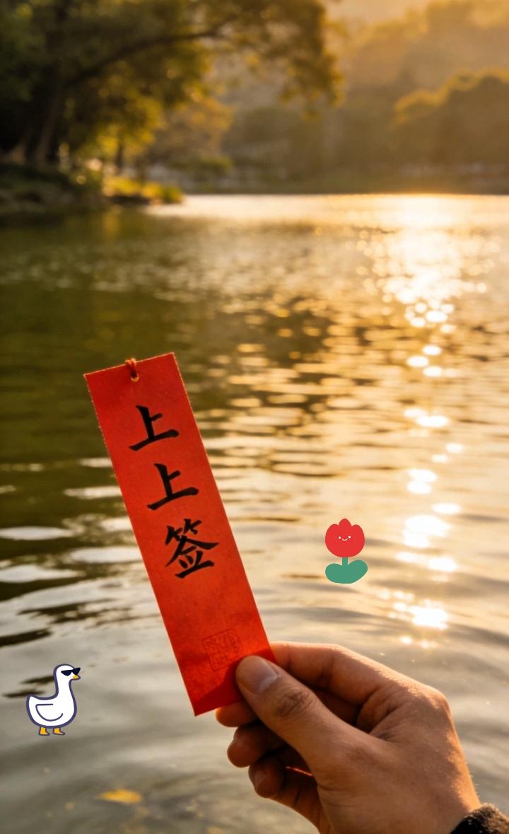 我的运气也太好了吧！天天抽上上签，干啥都顺风顺水。出门遇贵人，办事不费劲，连