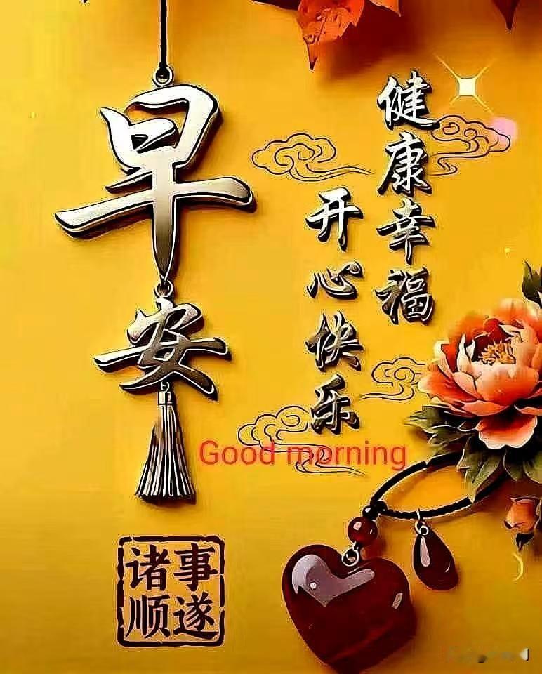 [比心]早安心语[比心]晓露沾衣趁晓光，风梳柳影透窗凉。檐前雀跃催新梦，篱下