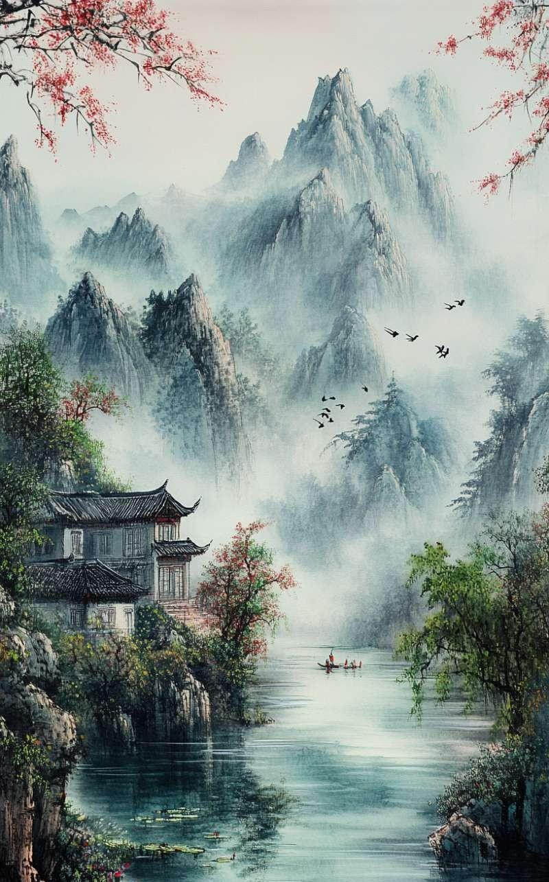某县城门外的玉皇阁，是一座古寺，殿宇高大雄伟，大门壮丽气派。殿前的牌坊，木雕的花