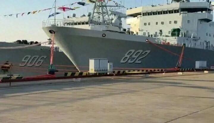 海军又接装了两艘903A级大型综合补给舰，893乌伦古湖和892东江湖舰，均入役