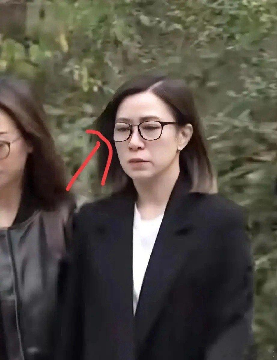 许绍雄的葬礼现场大家有没有注意到一个细节其他明星只是面色严肃悲痛，但是佘诗曼不一