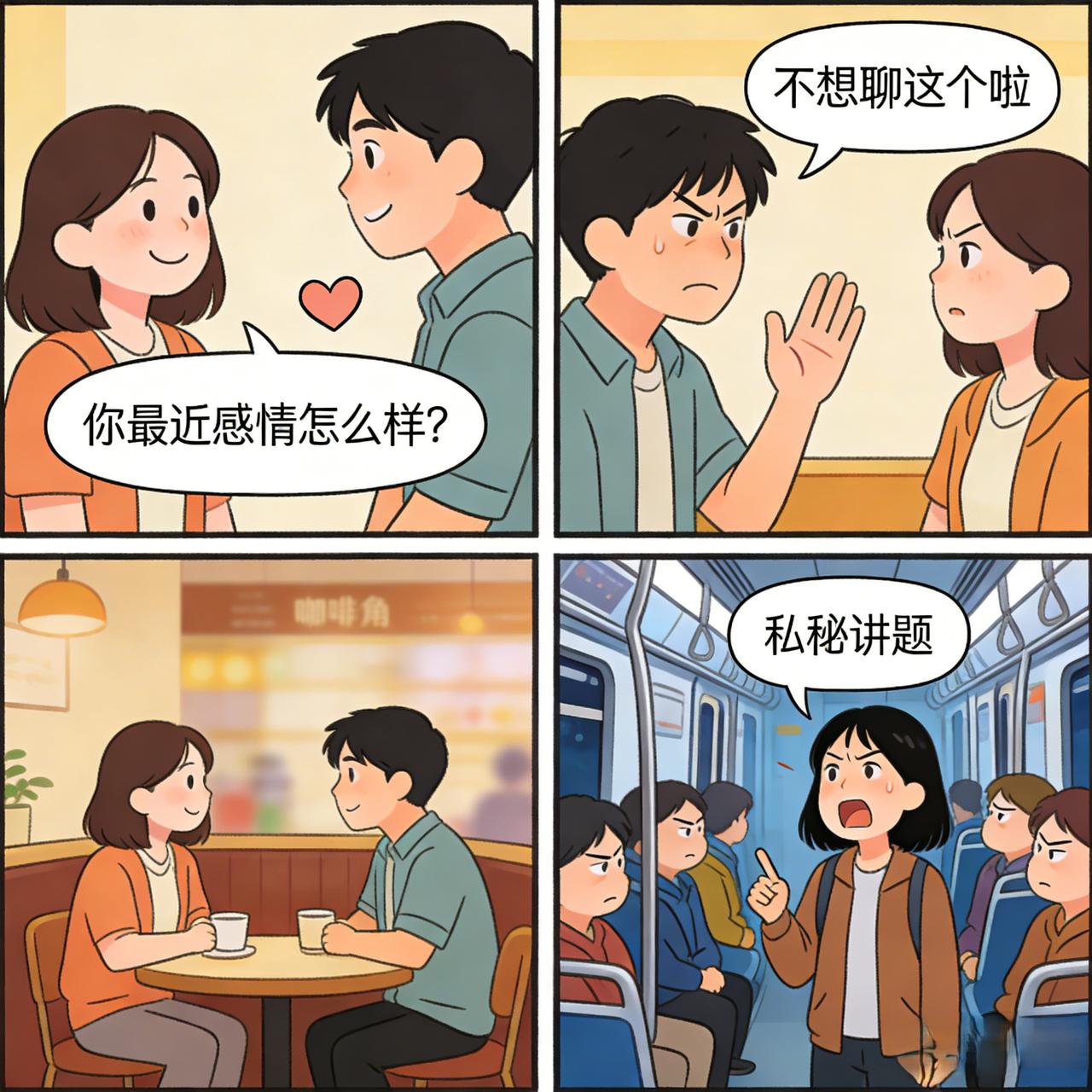 首先说意愿问题。聊天的核心是双向舒适，如果两个人都愿意分享，不管是情感隐私、生活