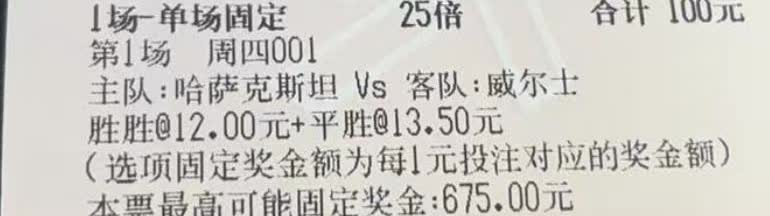 哈萨克斯坦Vs威尔士，有机会冷吗