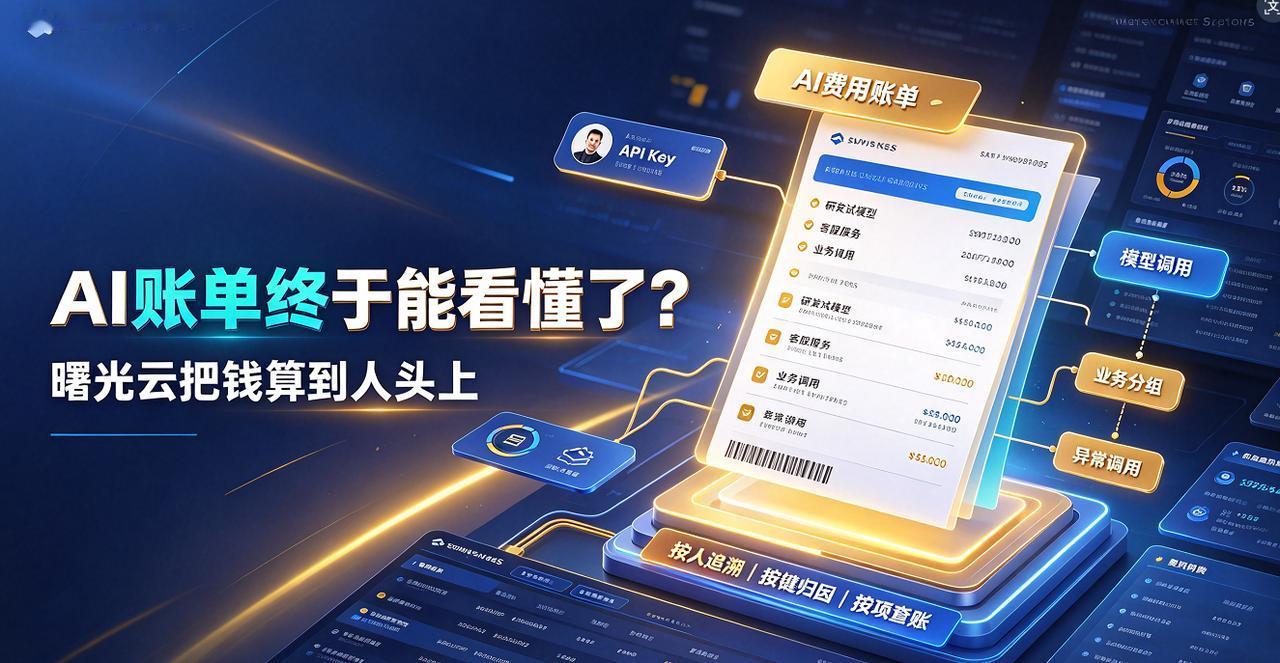 AI账单终于能看懂了？曙光云把钱算到人头上最近几家大模型厂商轮着调API价格，