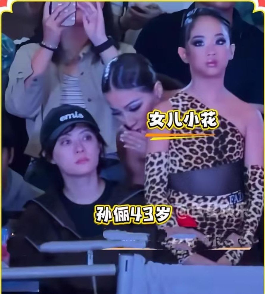 孙俪带女儿国外参加比赛，12岁小花妆容精致，网友：像女版邓超！