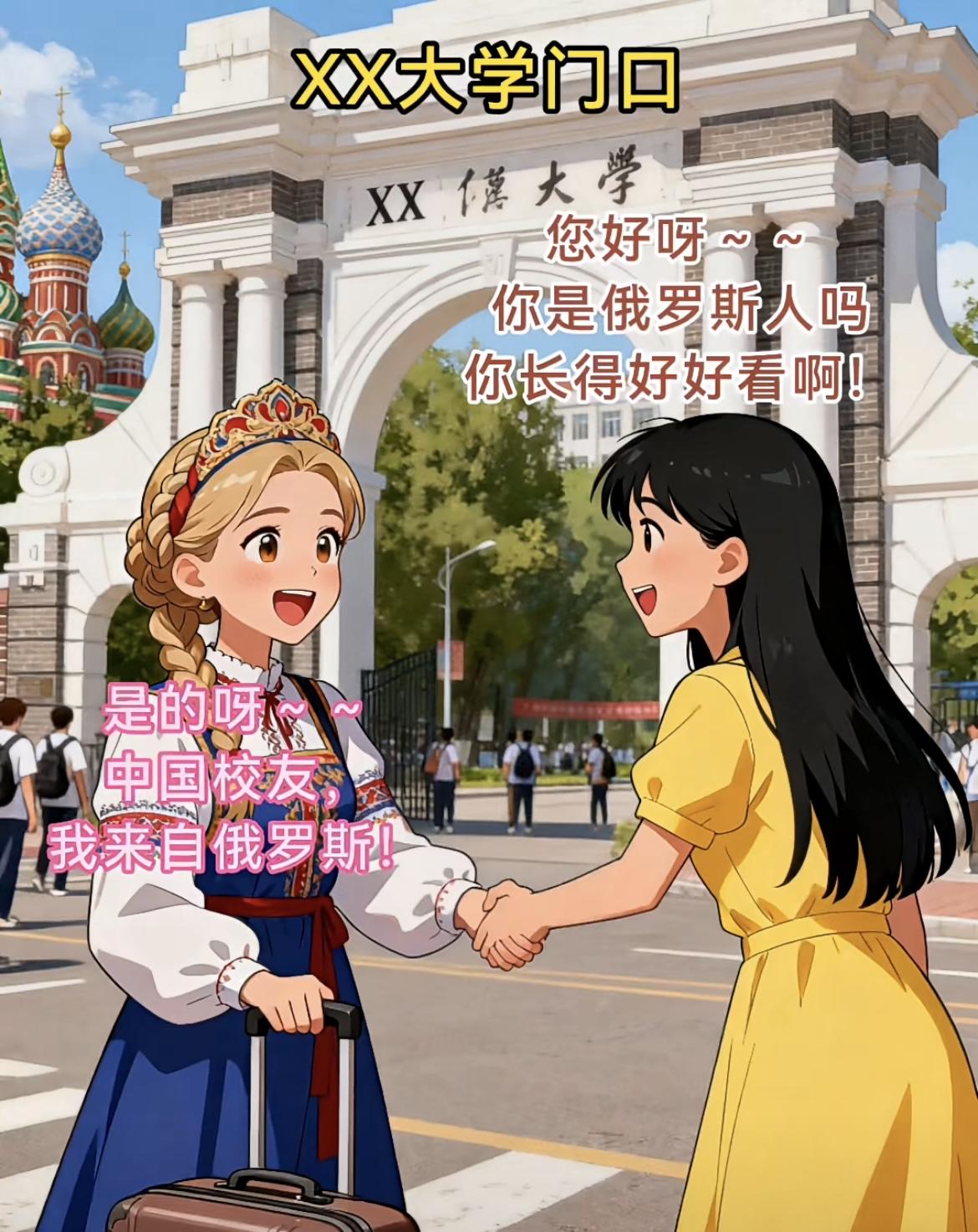 “让俄罗斯的姑娘，很疑惑过两天请你吃饭，这过两天是多久啊”[吃瓜][吃