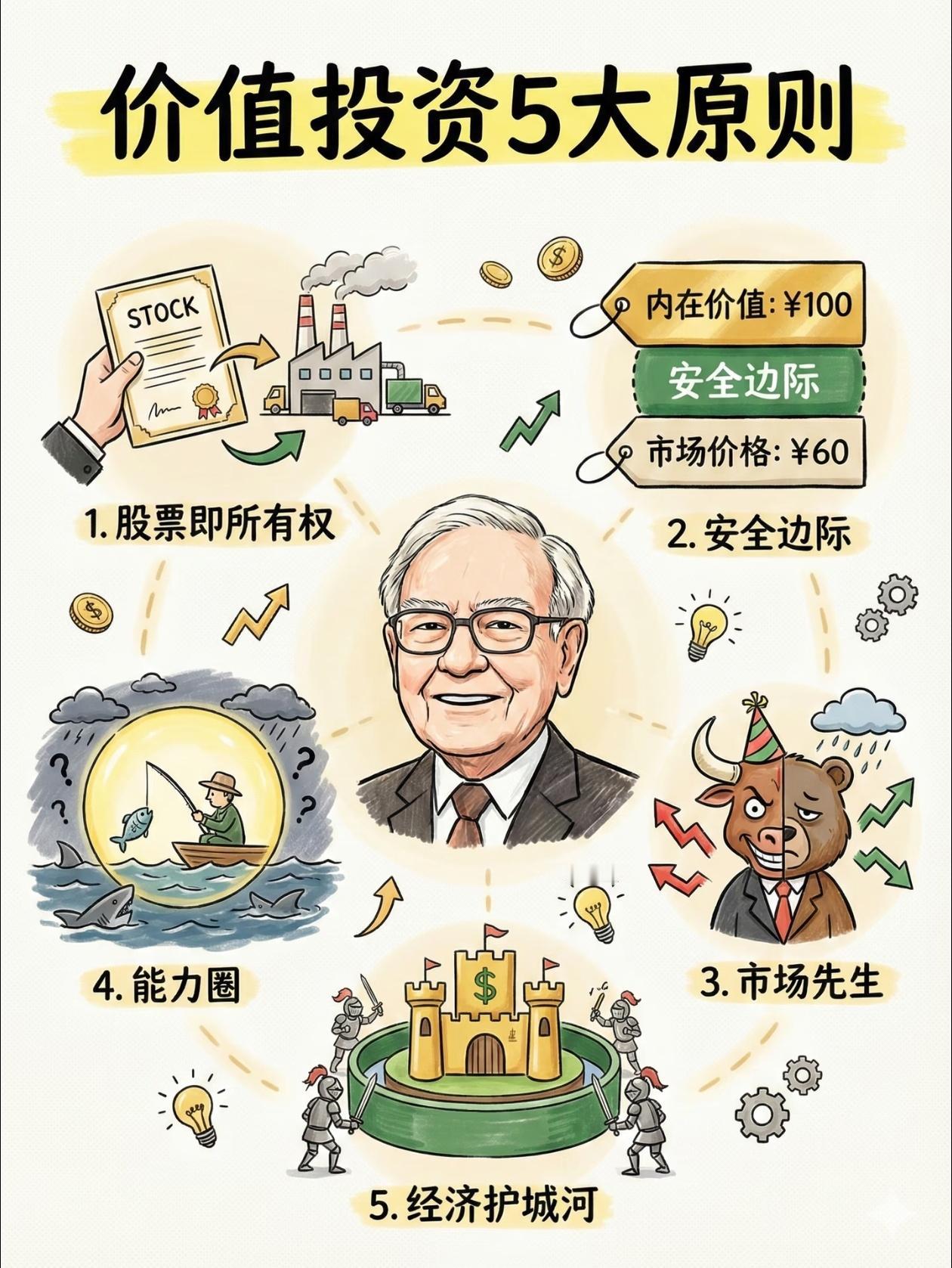巴菲特价值投资5大原则，普通人也能直接抄作业很多人觉得价值投资过时了，其实