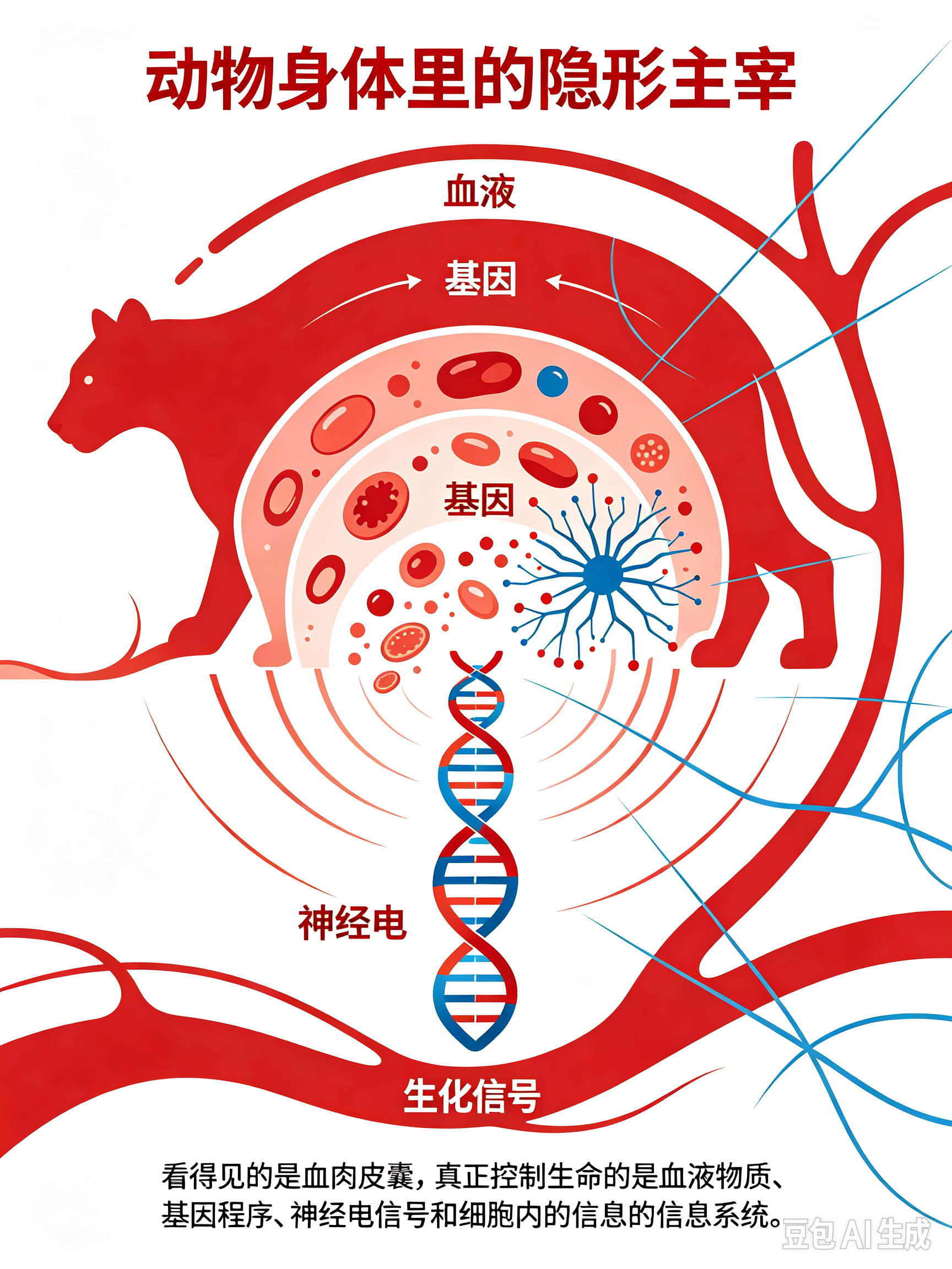 动物肉体血液里有的是什么都控制着什么动物的血肉躯体与流动的血液，不只是简单的肉体组织，更是一套精密的