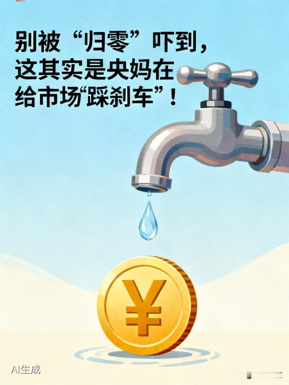 别被“归零”吓到，这其实是央妈在给市场“踩刹车”！万万没想到，银行手里的