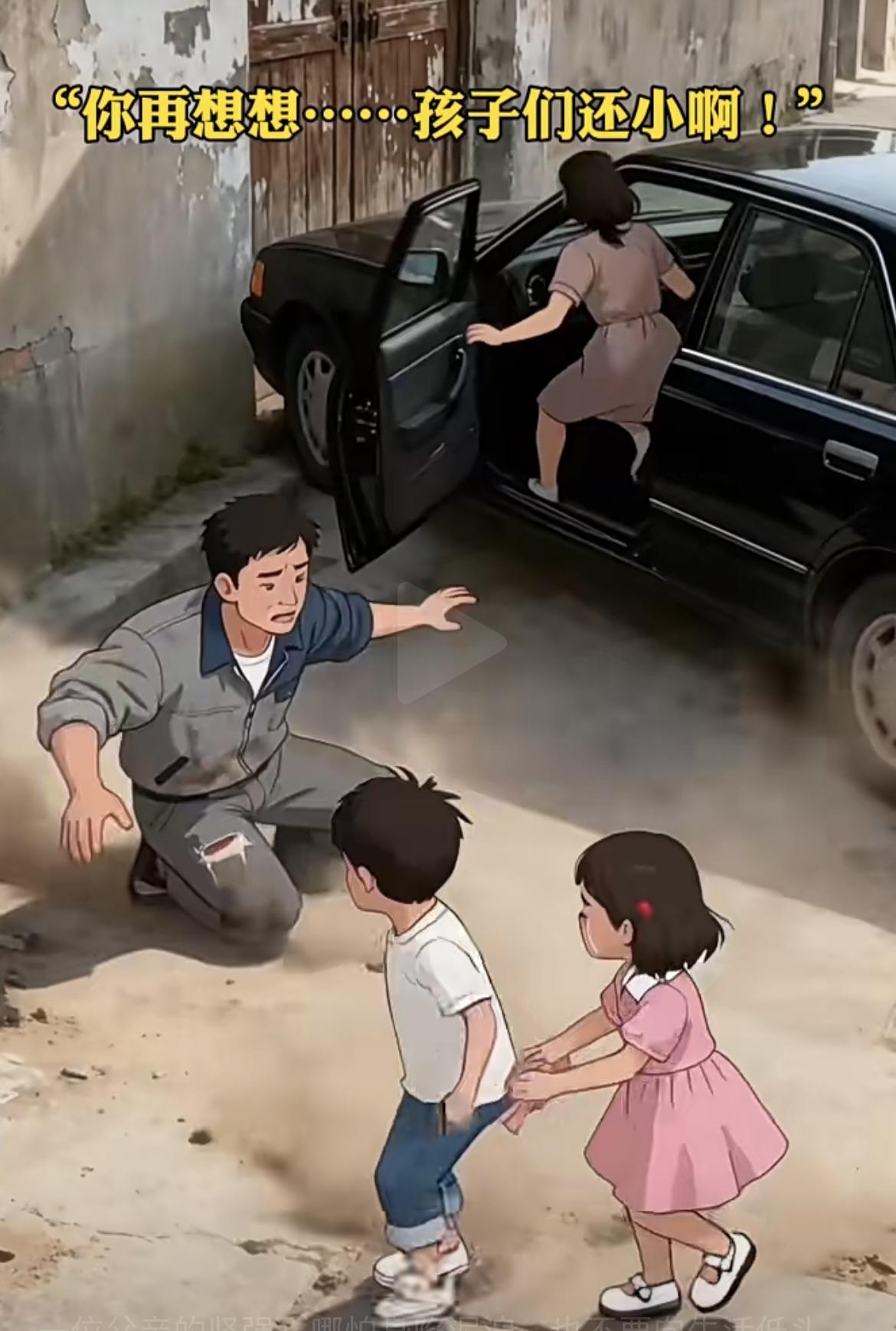 “一位父亲的坚强，哪怕身陷泥泞，也不要向生活低头，阳光总在风雨后”[赞][赞