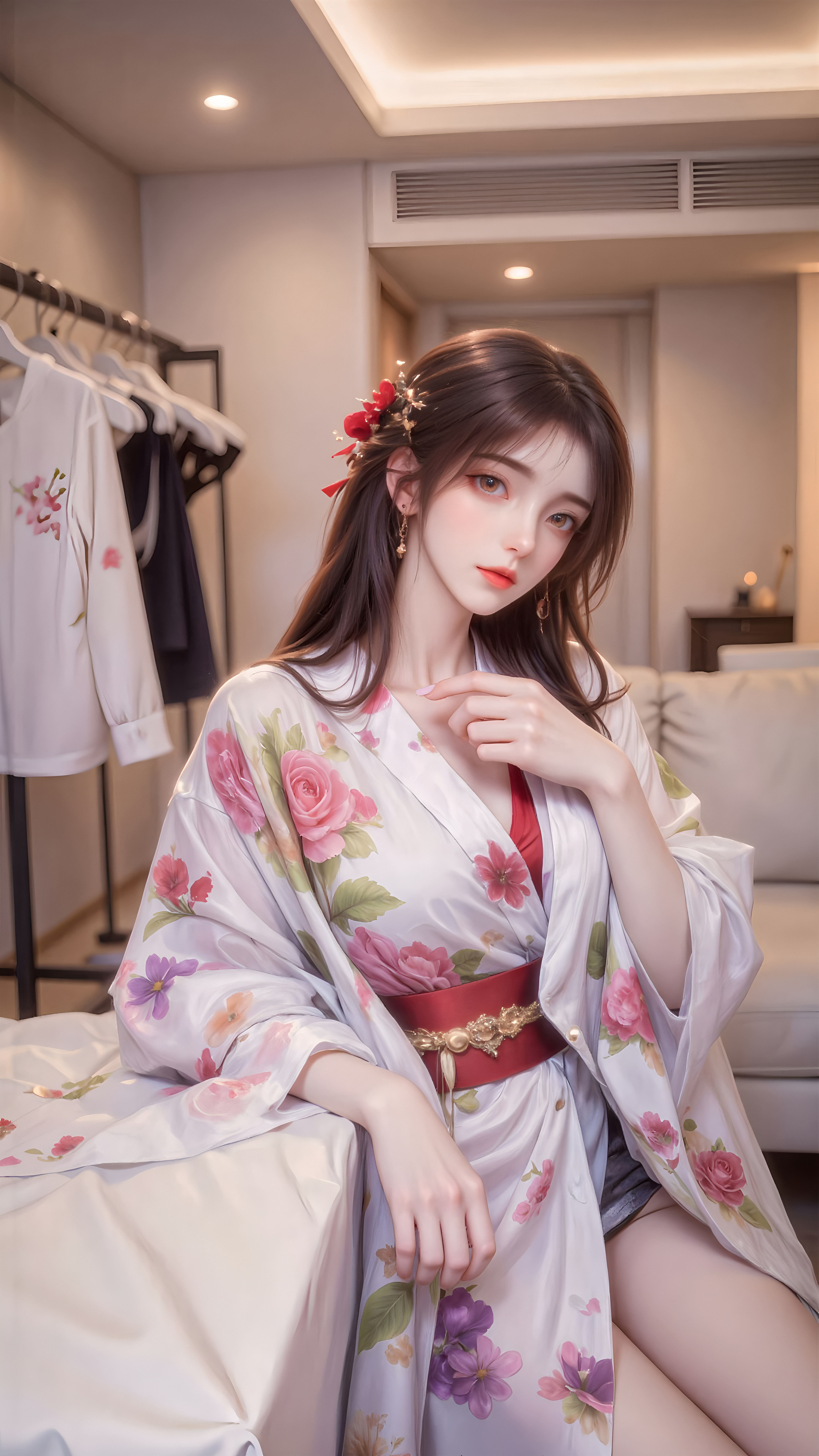 完美世界火灵儿AI绘画壁纸：叹隙中驹，石中火，梦中身！