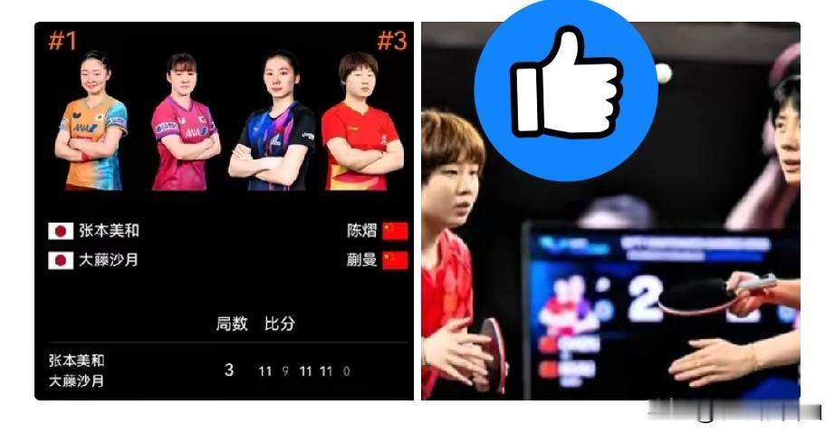 蒯曼这句话，说得真不是时候。女双刚输给张本美和大藤沙月，赛后采访她直接来了一句
