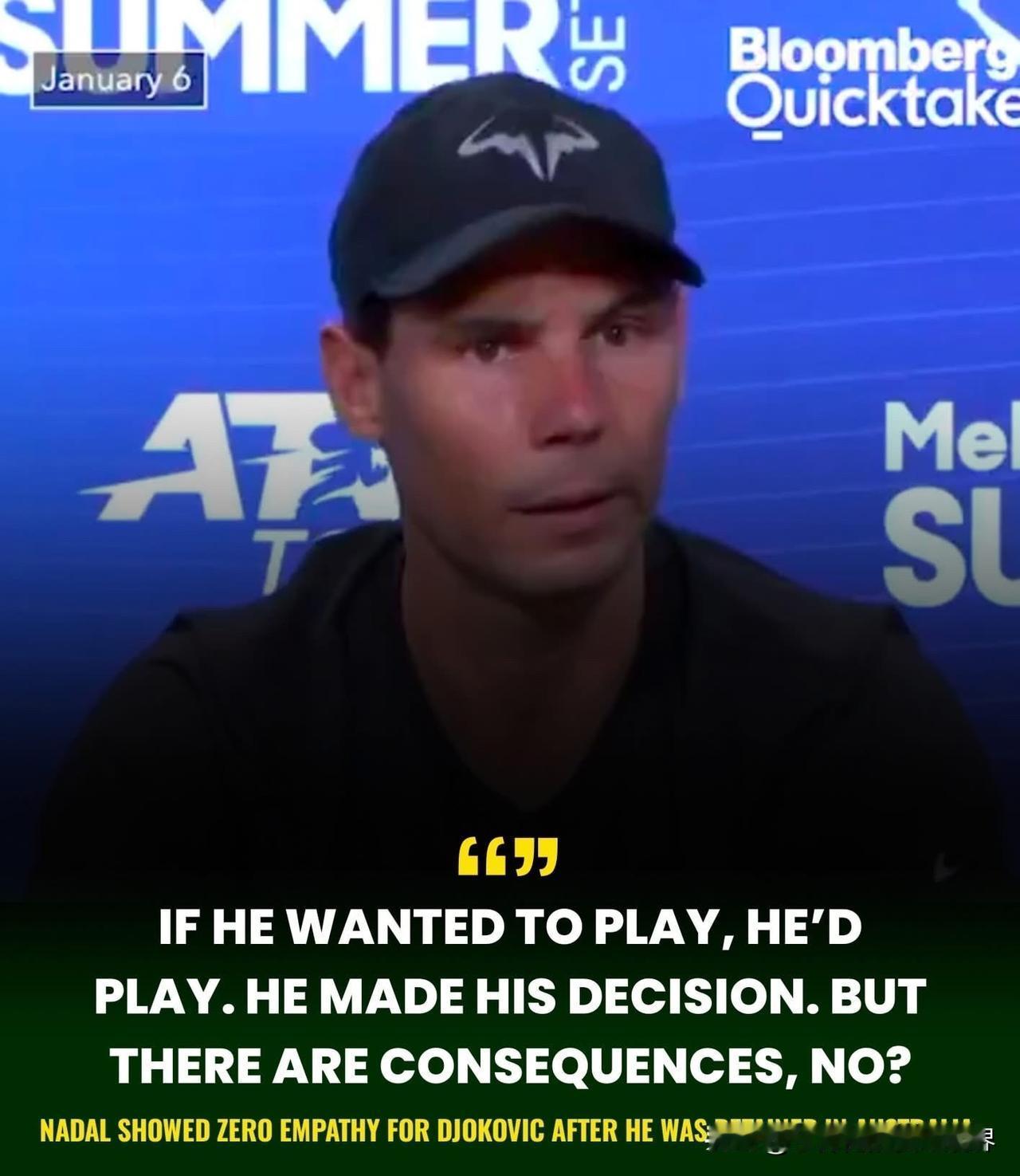 当尊重缺席——历史给出了回应那一刻让网球迷们震惊——当纳达尔在澳大利亚拘留风