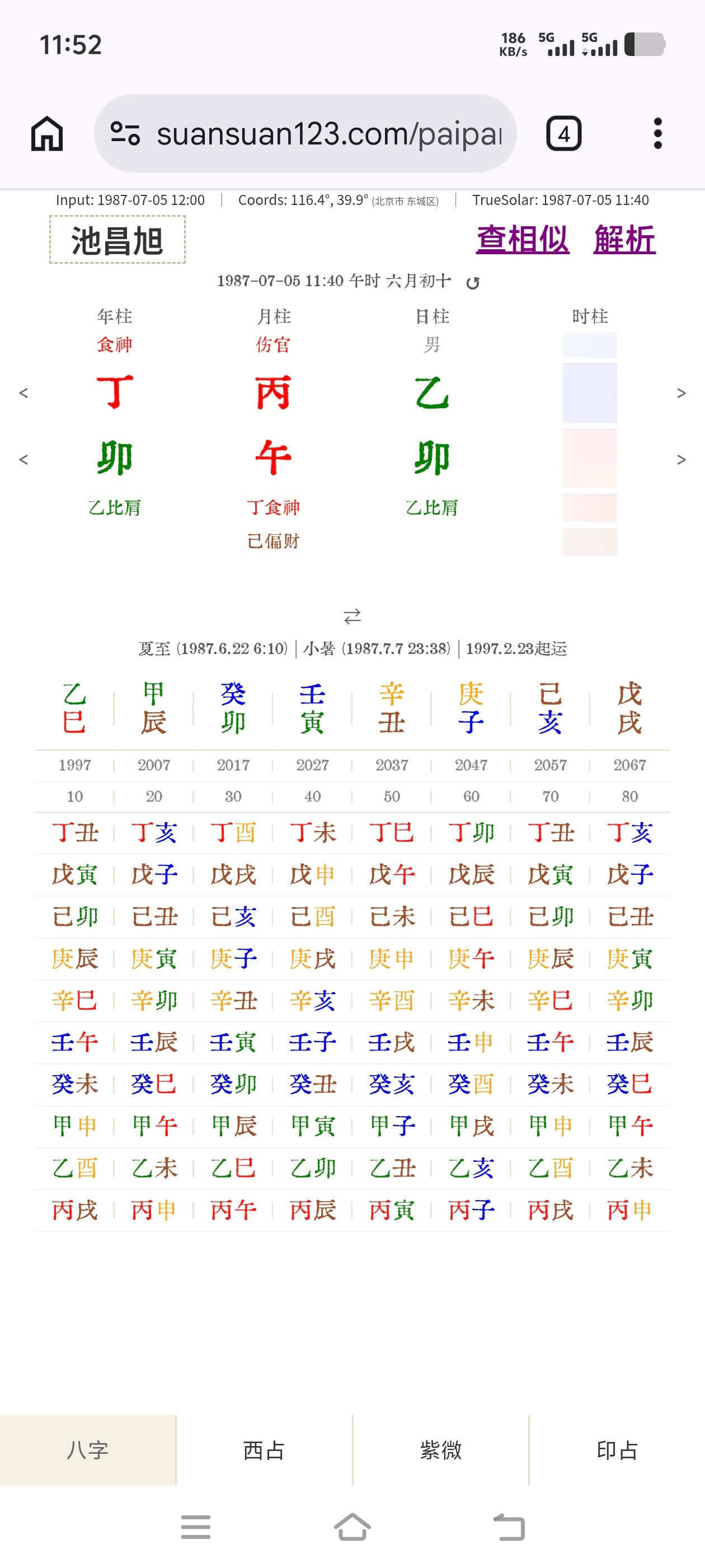 池昌旭和陈晓居然是同一天生日木火通明～遍地桃花～​​​