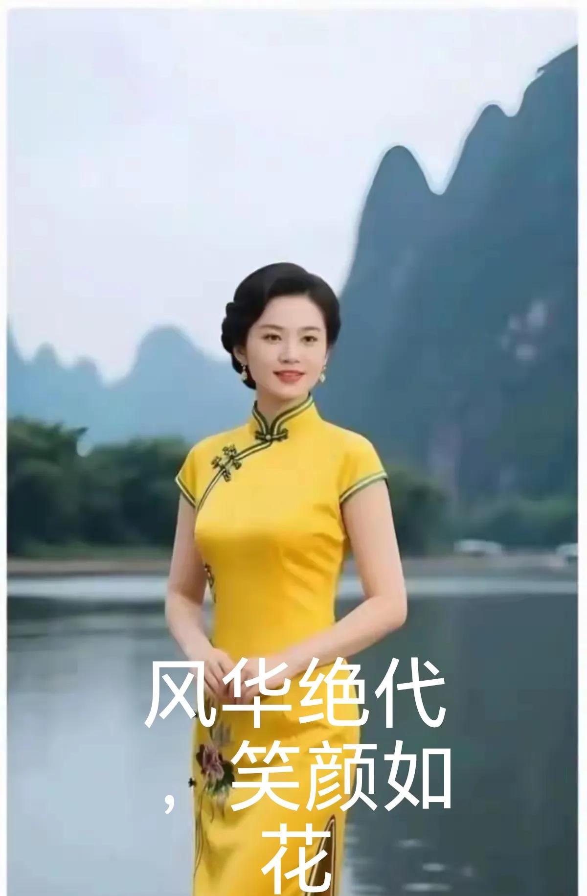 世纪漂亮美人出，漓江山水美如画。漂亮美女奇少见，身材苗条赛仙女。赏心悦目入心境，
