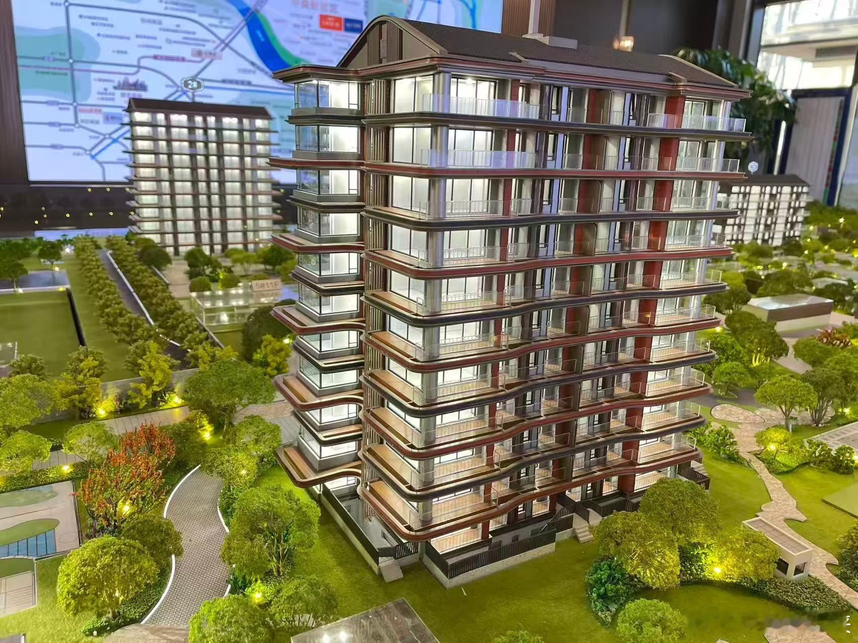 中央别墅区唯一平墅豪宅7-11层奢装洋房，别墅生活平层化能洋房何必高层全景舱+