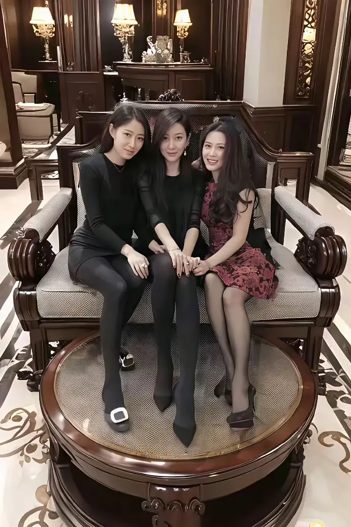 母女仨，谁是妈妈？认得出来吗？妈妈太年轻了！