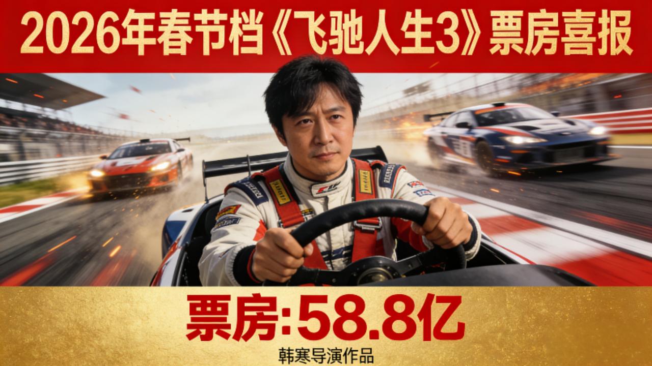 春节档最大赢家！韩寒凭《飞驰人生3》封神，商业进化论太硬核2026年春节档