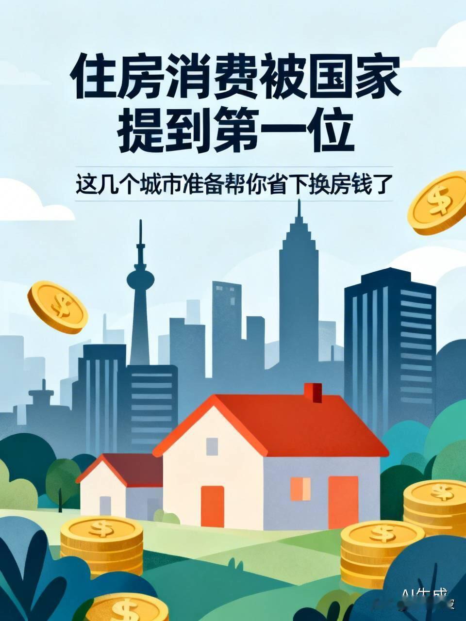 独家！住房消费被国家提到第一位，这几个城市准备帮你省下换房钱了如果你正在