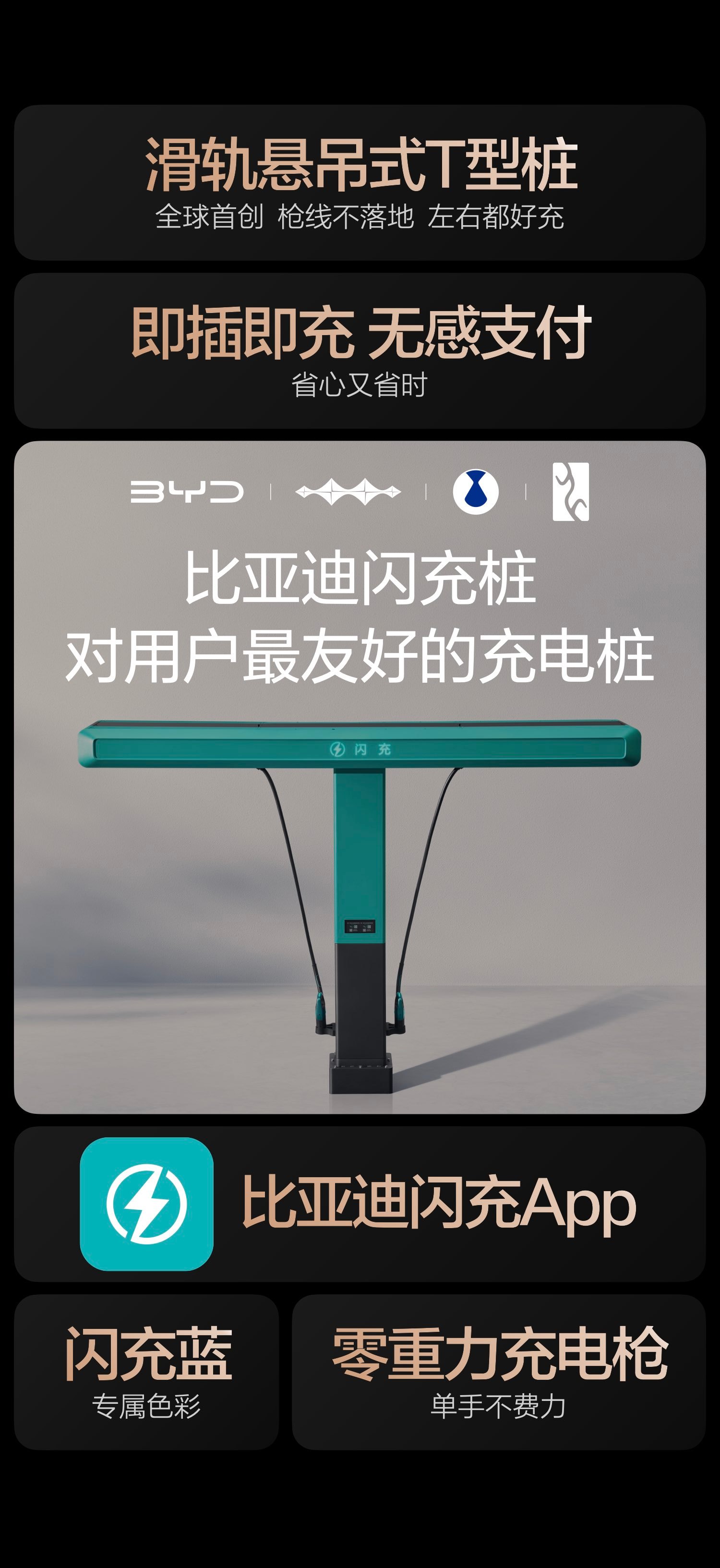 开过电车的朋友一定都懂，公共快充桩有多不友好！每次充电都像在干体力活，传统充电桩