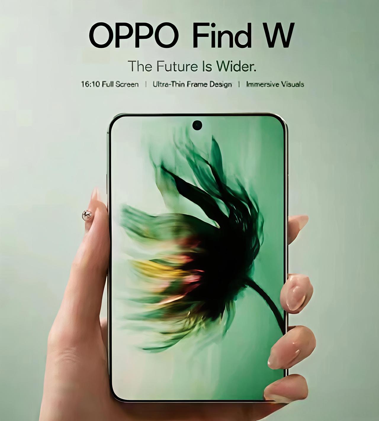 OPPO阔直板机型曝光？OPPO可以呀，继华为全球首款阔直板手机Pura