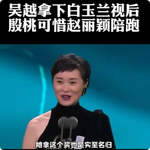 演员吴越说，记得当时《县委大院》打败了殷桃的《人世间》和赵丽颖《风吹半夏》，拿下