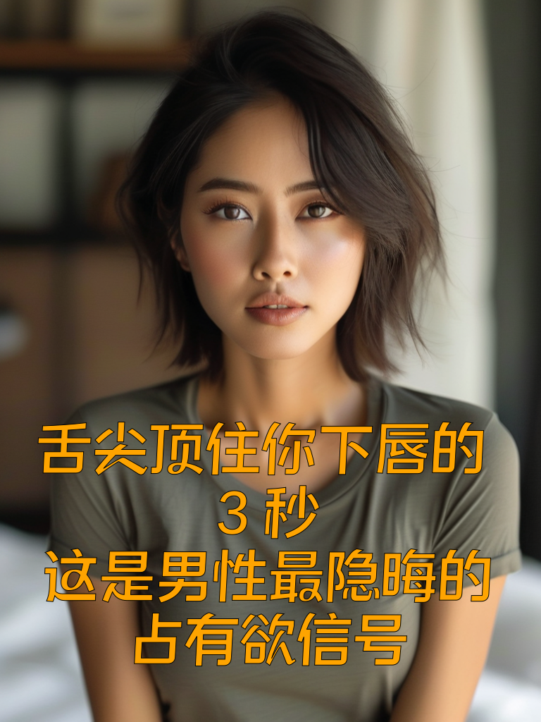 舌尖顶住你下唇的3秒：这是男性最隐晦的占有欲信号