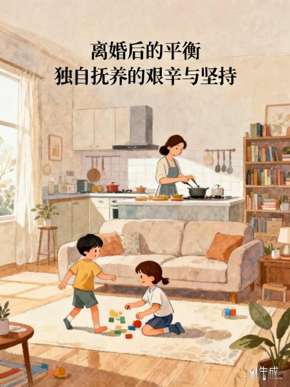 我朋友离婚后，两个小孩都被女方要走了。女方一边工作一边照顾两个孩子，实在分身乏术