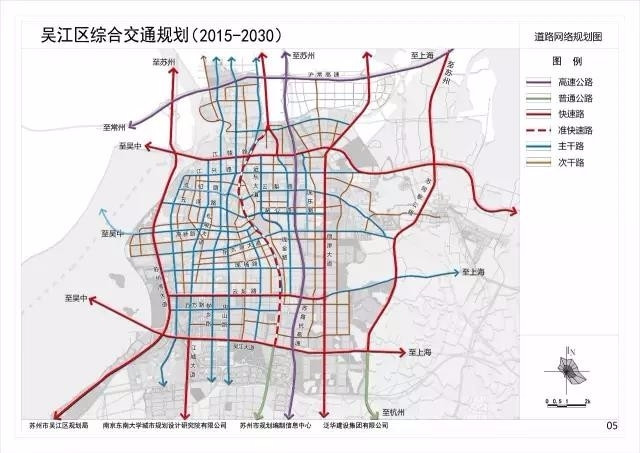 云龙大道,吴江大道"六纵"为苏州湾大道(s230,江城大道