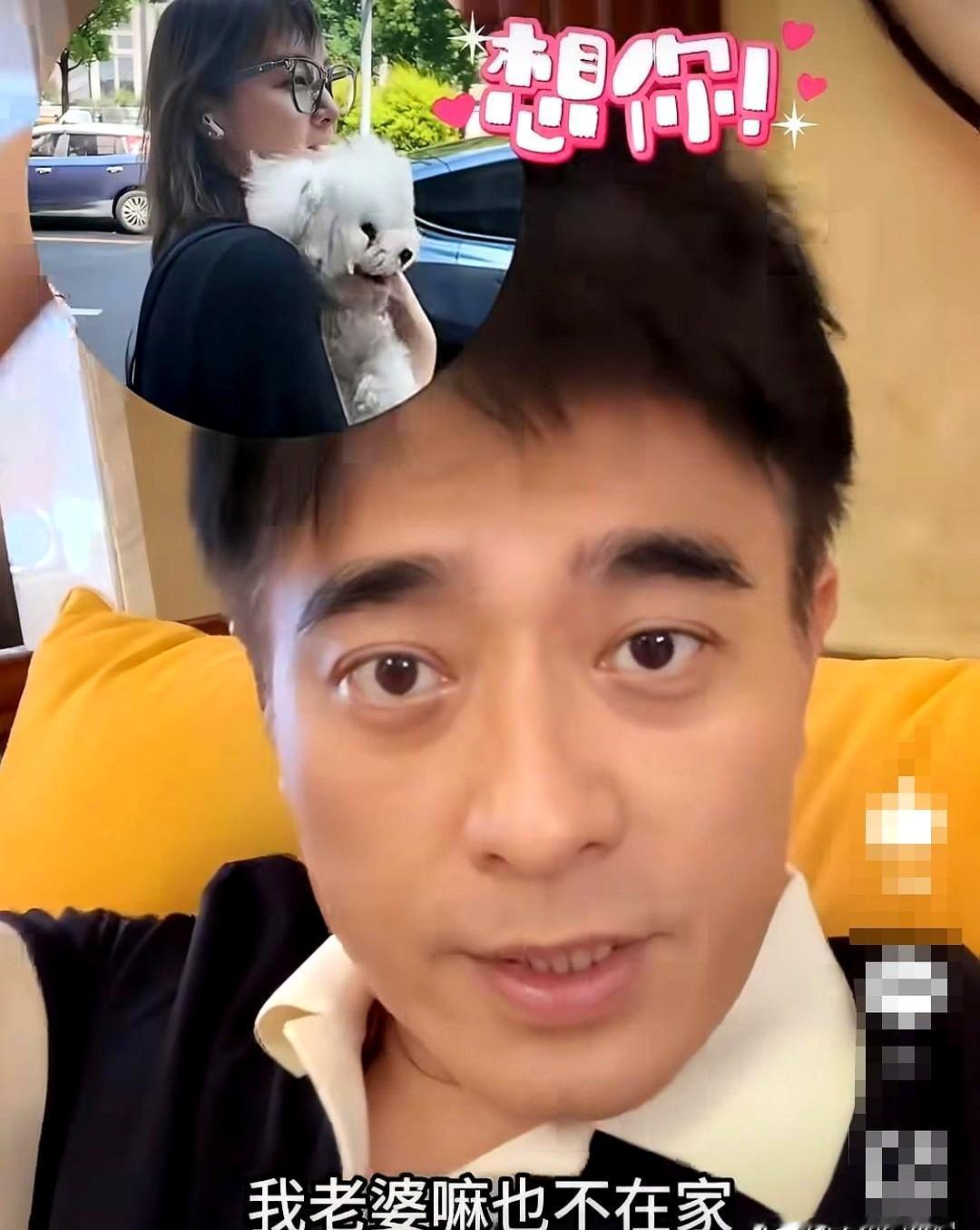 陈龙今天拍视频时，家里就剩他和两个儿子，老婆不在，父子仨在家过得还挺热闹。镜头