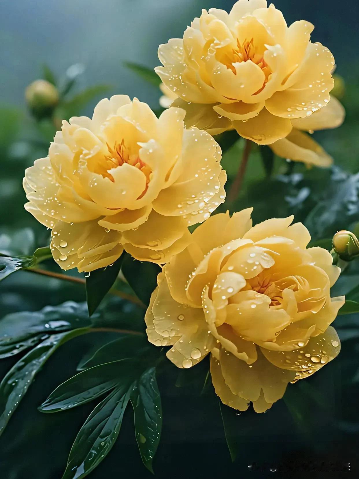 《雨后牡丹绽芳华》一场细雨过后，牡丹花宛如被大自然精心雕琢过一般，绽放出更加