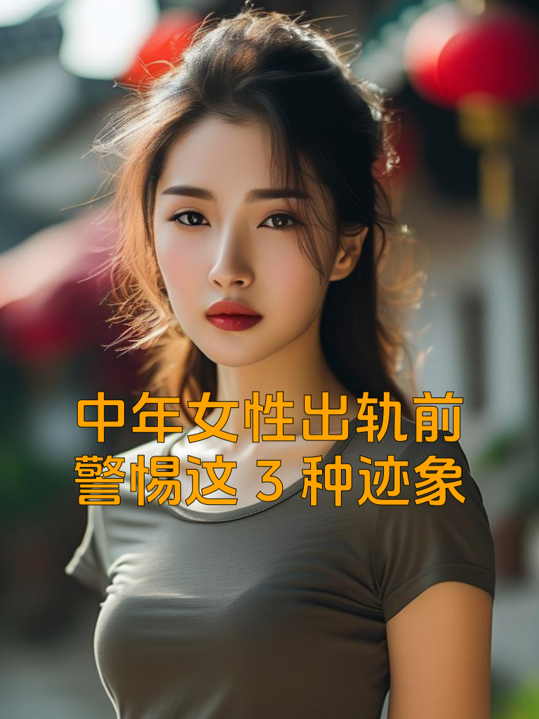 中年女性出轨前，警惕这3种迹象