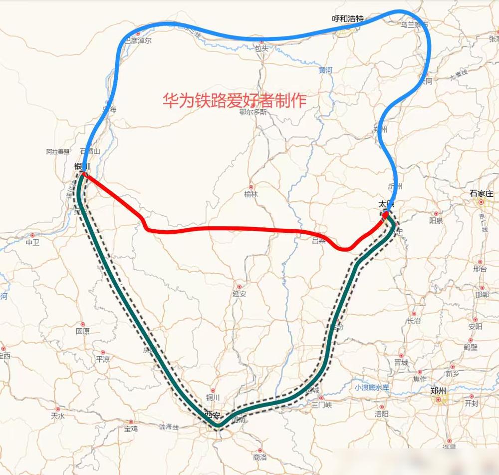 银川到太原高铁彻底不装了，直线银太高铁没开工肯定现在没法走，最近跟老家银川的