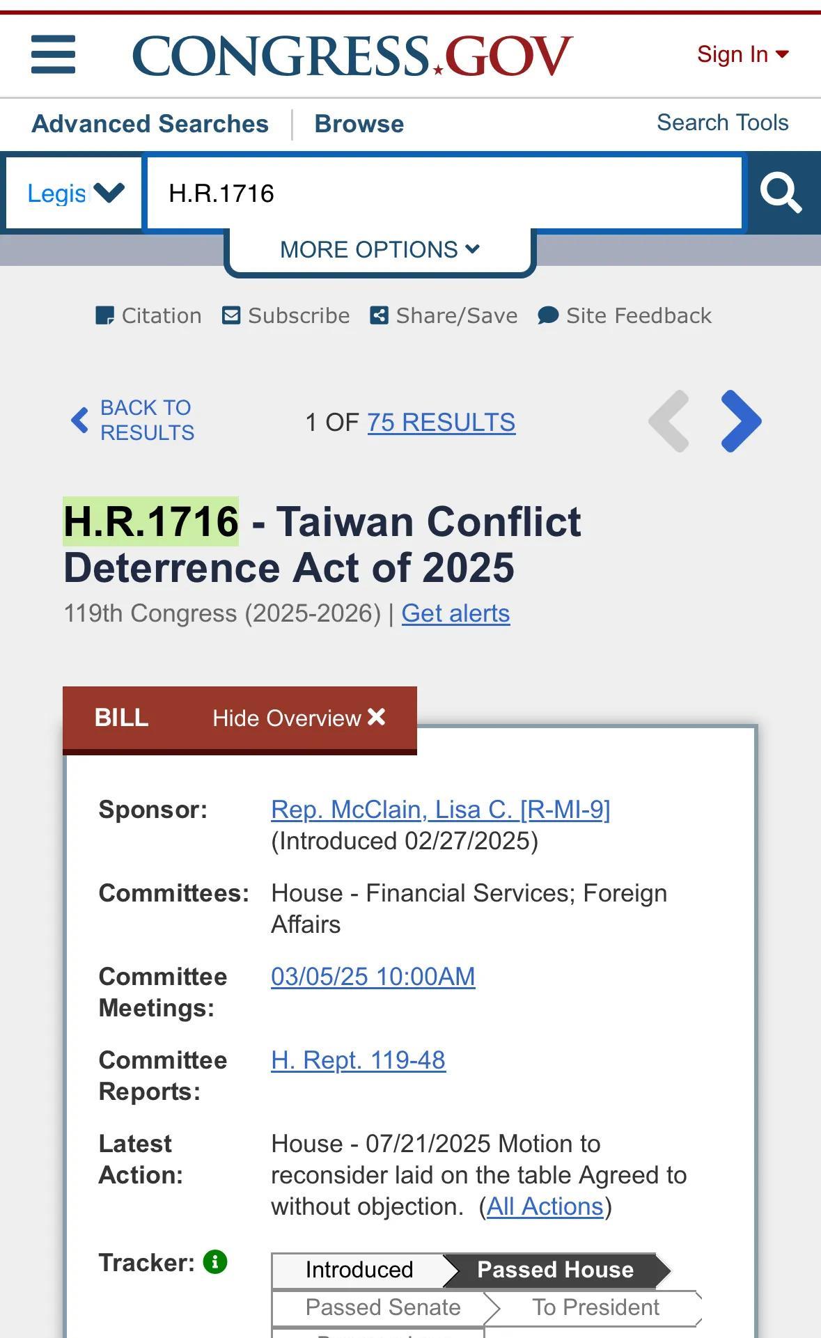 近日美国众议院又搞事情，通过了所谓“2025台湾冲突嚇阻法案”，要求在台海冲突加