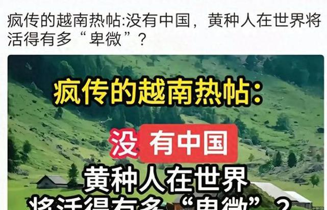 近日，越南论坛被一条帖子掀翻：没有中国，黄种人在星巴克都得踮脚点单。一位越南网友