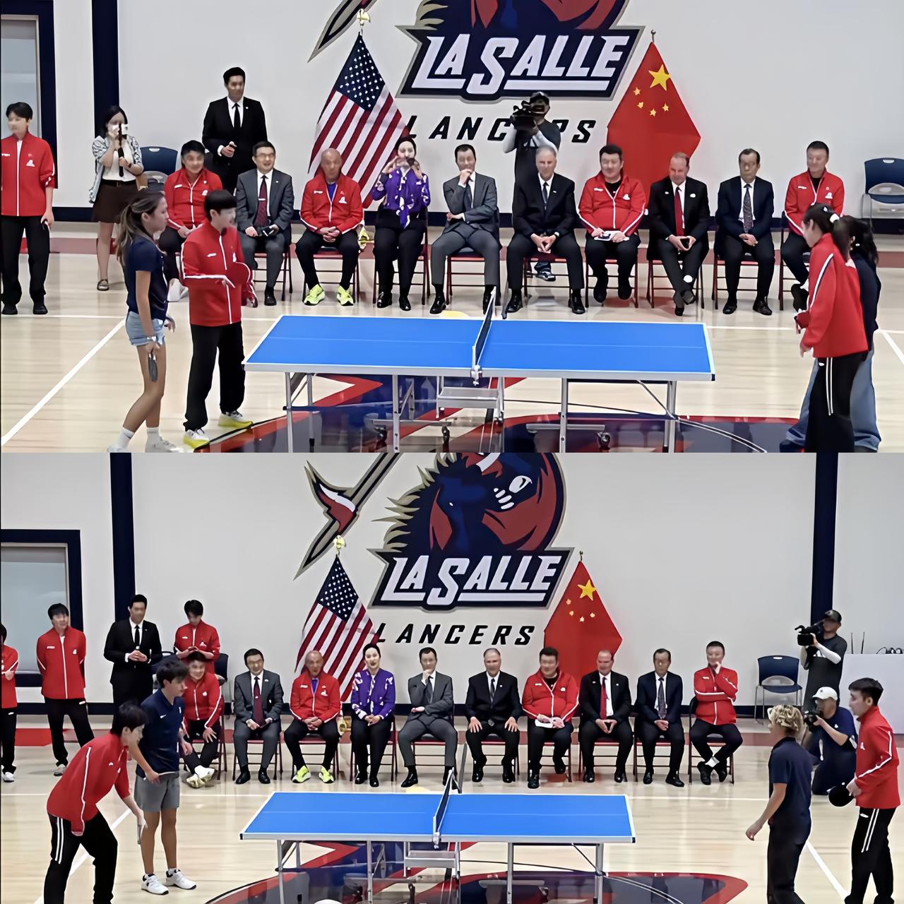 国乒一群人浩浩荡荡出发，去给大佬们打表演赛了！这不就是妥妥的过年名场面吗，