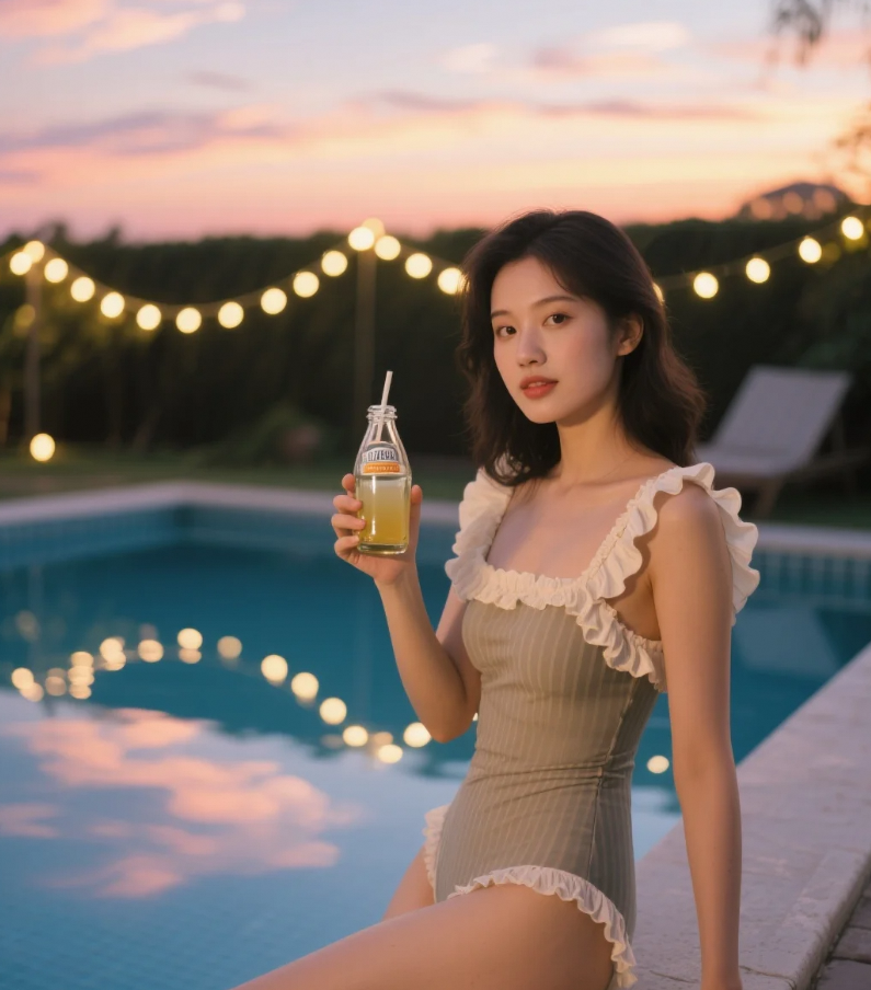 阳光与水花的完美邂逅，定格泳装美女的闪耀瞬间