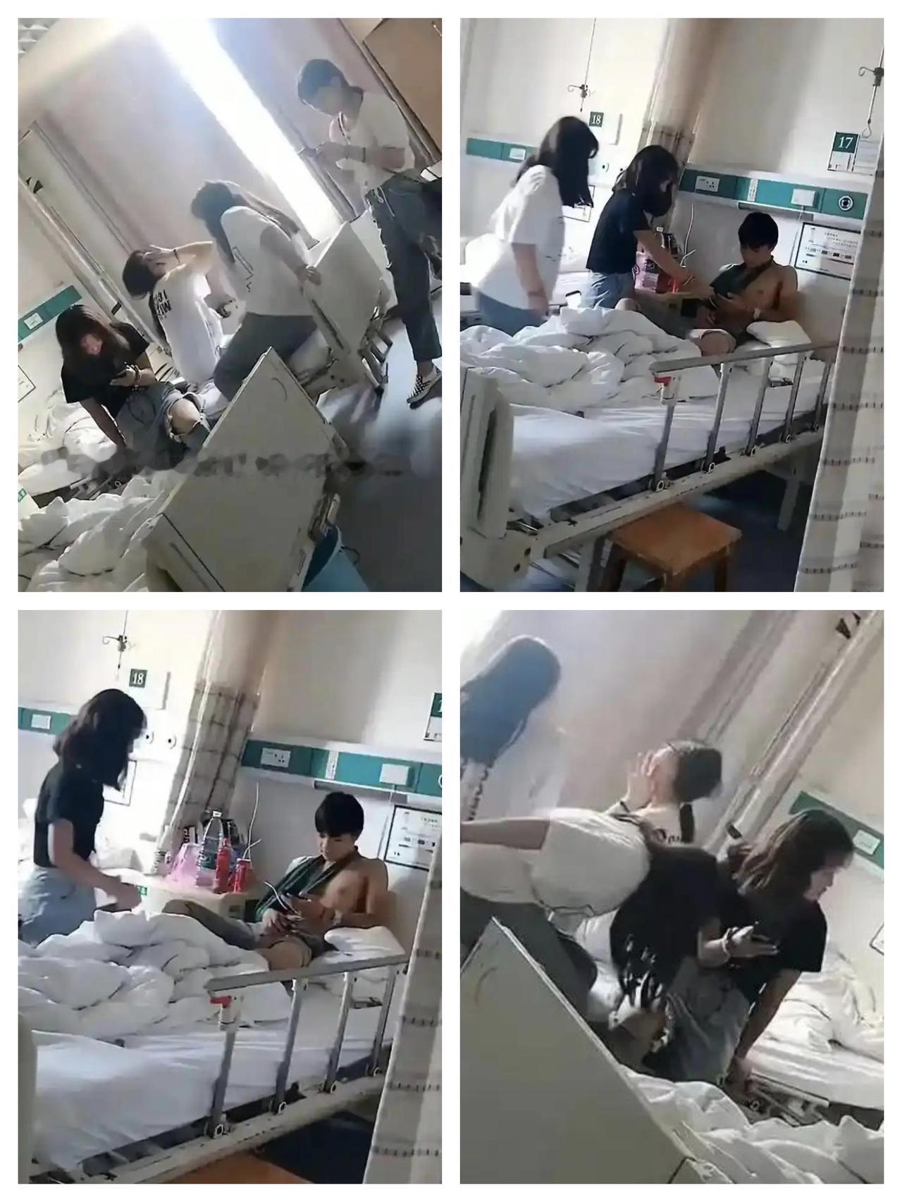 江苏一小伙生病住院，原本冷清的病房突然来了4位年轻漂亮的女孩。她们不仅长相甜美、