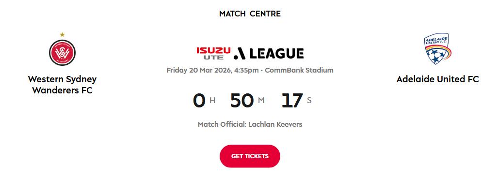 【实战检测】竞彩001澳超西悉尼漫步者-阿德莱德联对阵形势客-11