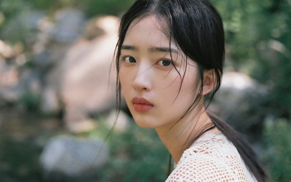 邓恩熙这组图有田园小妹的味儿了，森系女孩[大笑]​​​