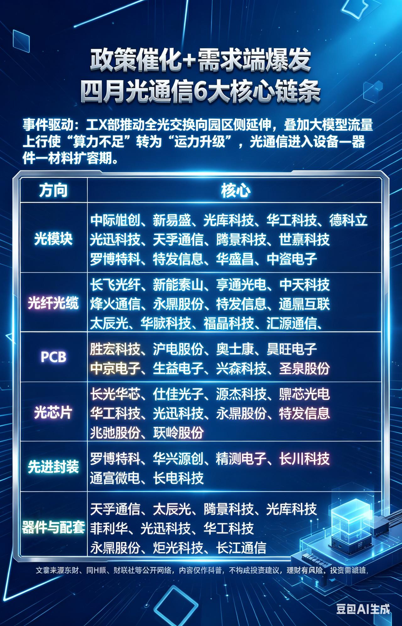 四月光通信概念，