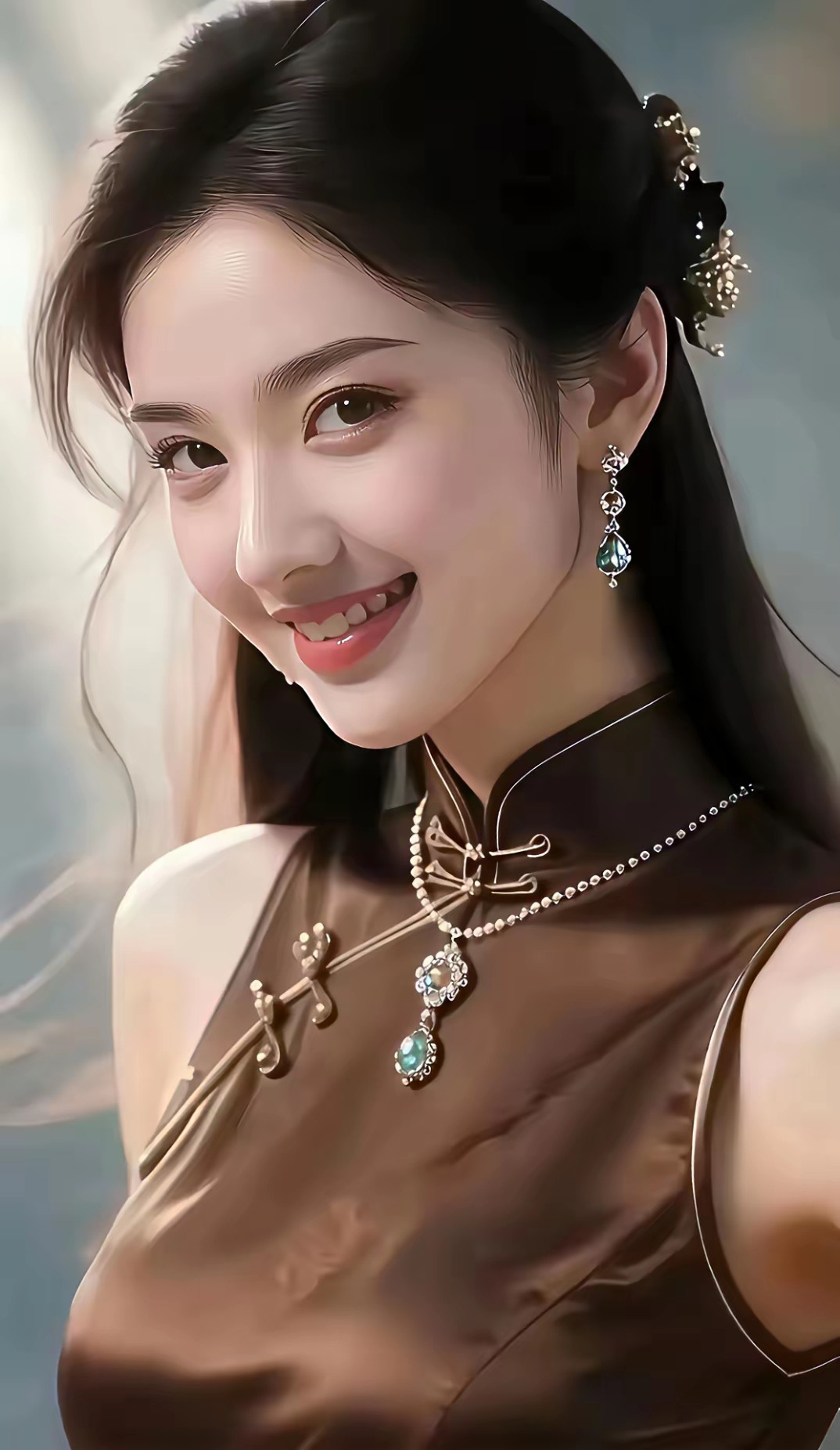 优雅古风美人，笑靥如花，古典韵味十足！